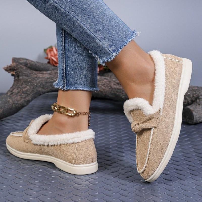 Winter new thick-soled velvet thickened warm women's large-size cotton shoes women