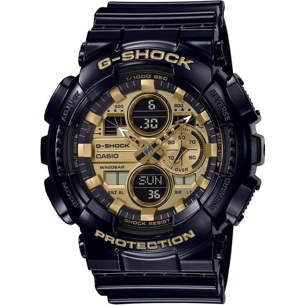 Casio G-Shock GA-140GB-1A1ER Gloss Black Men's Watch Water Resistant Durable Design
