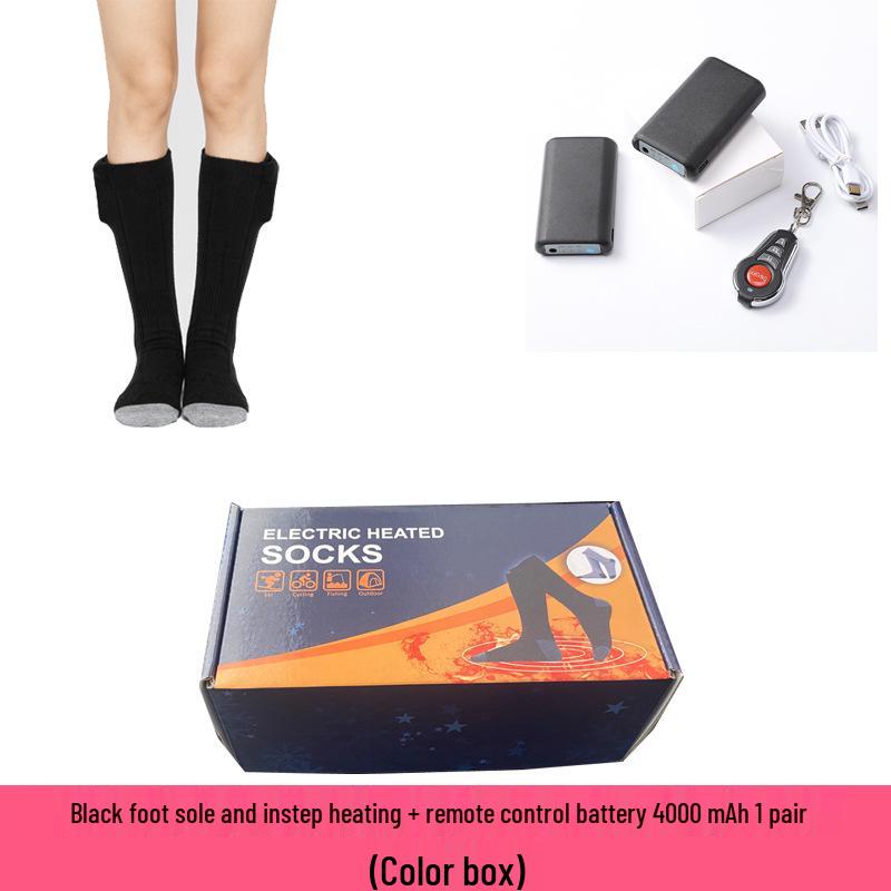 Rechargeable Electric Heated Socks - Unisex Winter Foot Warmers