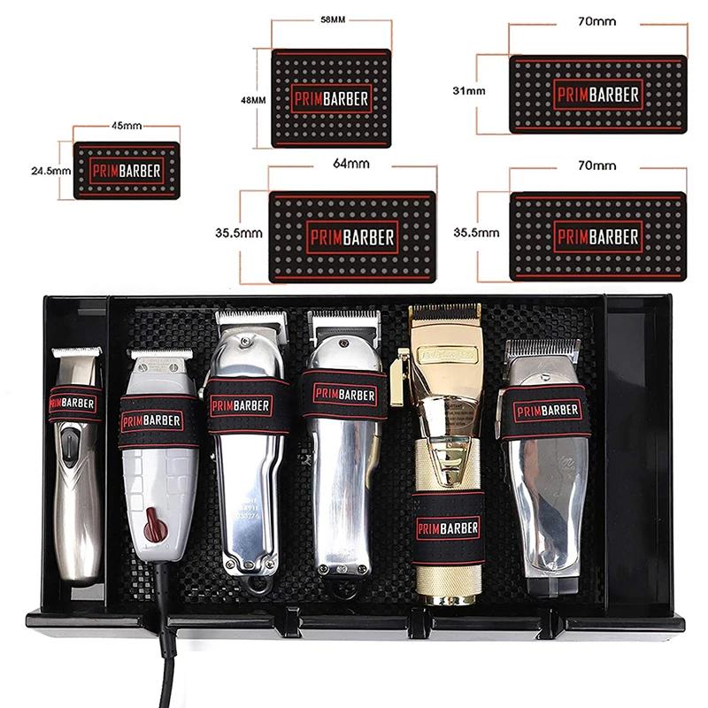 5Pcs/Set Professional Trimmer Grip Barber Hair Clipper Rubber Anti Slide Heat Resistance Sleeve Barber Hair Clipper Holder Tool