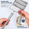Long Handle Chicken Poop Scooper Stainless Steel Slat Scoop Portable Litter Scoop  Pet Cleaning