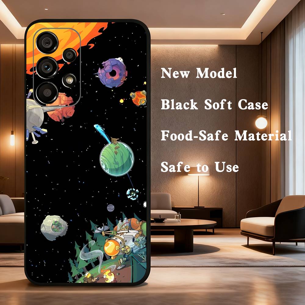 O-Outer Wilds Game Phone Case For Samsung Galaxy A73,31,32,72,41,53,52,71,22,5G,Note,J7,8,9 Soft Black Cover