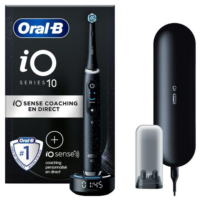 Brosse à Dents Électrique - Oral-B - iO Series 10 - Connectée Bluetooth - Charge Rapide - 6 Modes de Brossage