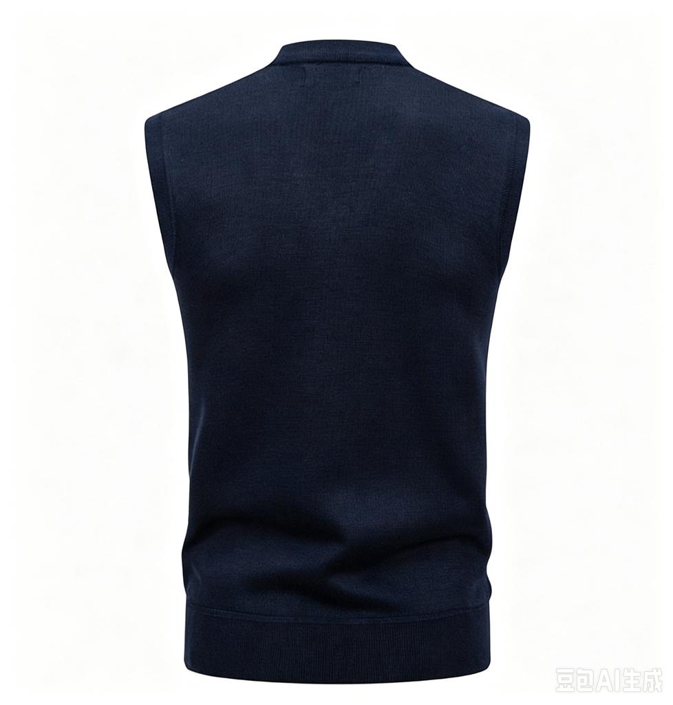 Men's Warm Knit Sweater Vest, Sleeveless Slim Fit for Fall and Winter Daily Wear