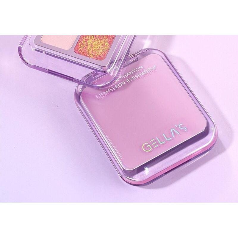 GELLA'S - 4 Colors Chameleon Eyeshadow Palette - Cool Smokey Purple