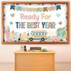 Boho Back To School Bulletin Board Decoration Set Ready for The Best Year Classroom Decorations Boho Motivational Bulletin Board School Bus Cutouts