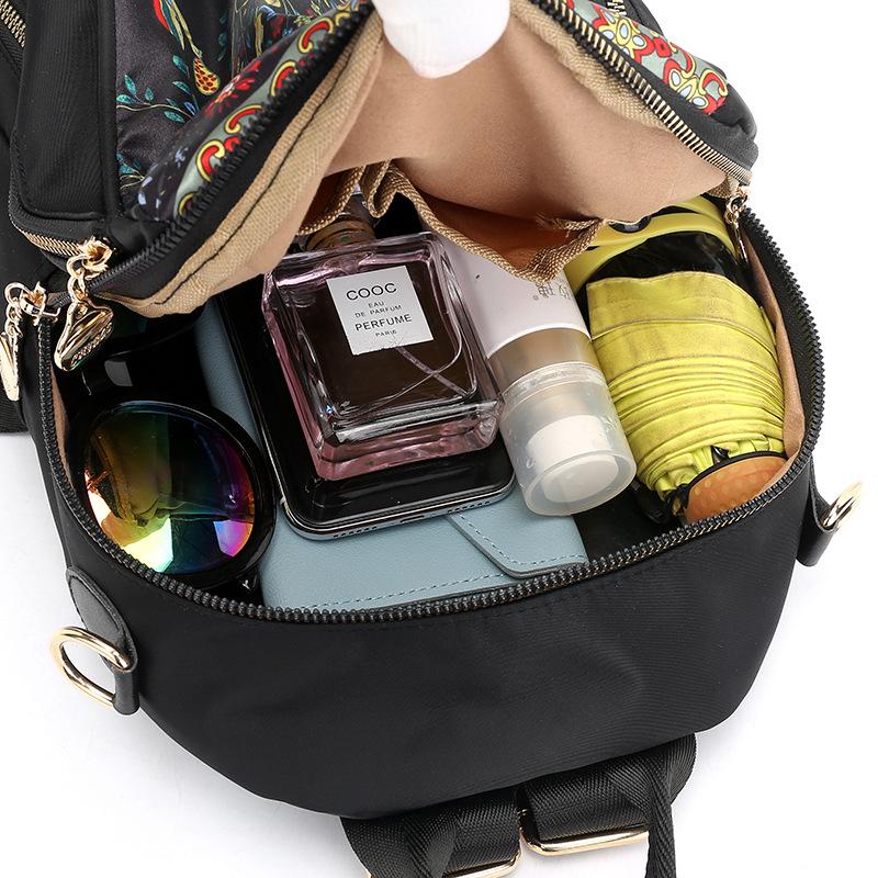 Women's Oxford Cloth Casual Fashion Print Travel Backpack - 2025 Trend