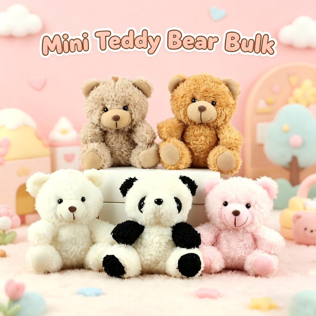 Mini Pluszowe Misie Hurtowo, Małe Pluszowe Zwierzątko Zabawkowe, Miękkie Pluszowe Mini Misie na Baby Shower, Ukończenie Szkoły, Wesele, Imprezę Urodzinową