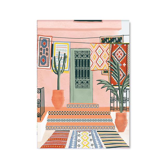 Travel Moroccan House Wall Art Painting Minimalist Architecture Canvas Posters Plant Prints Bohemian Wall Pictures Home Decor No Frame