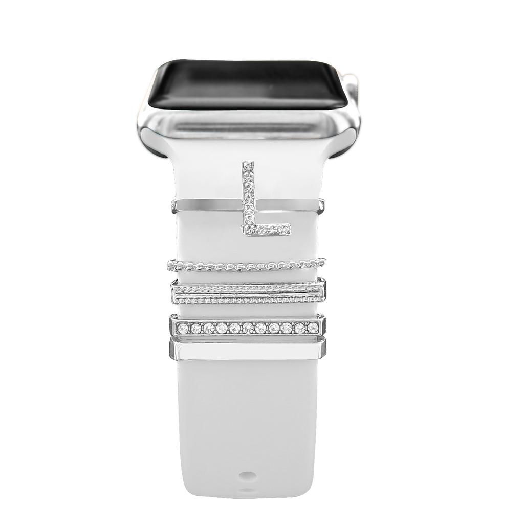 Decoration For Apple watch ultra 2 band 10 9 11 Diamond Jewelry Charms Accessories samsung/Huawei/amazfit strap 20/22mm Bracelet