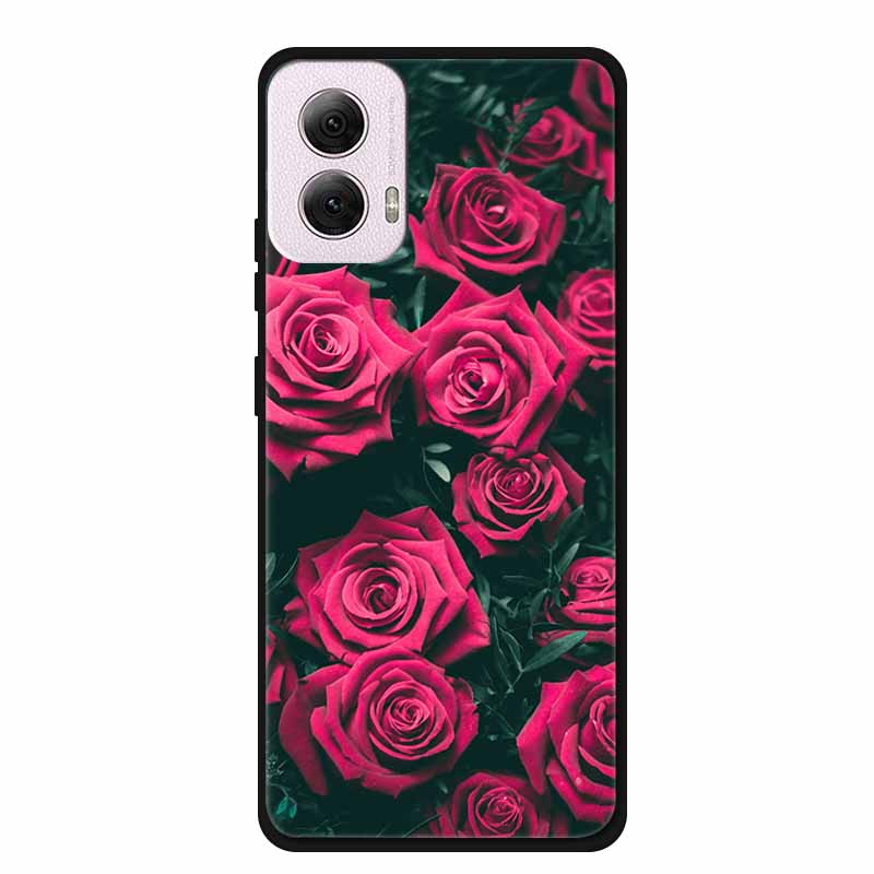 For Moto G Power 2024 Case TPU Animals Soft Silicone Phone Cases For Motorola G Power 2024 5G Wolf Protector Original Back Cover