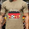 Unisex Everyday Lifestyle T Shirt Gerunisex National Flag Football Soccer Supporter Fan Retro Simple Casual Streetwear Top