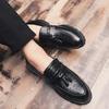 Large size men's shoes new casual leather shoes fashion men's business dress shoes retro British style fringed leather shoes