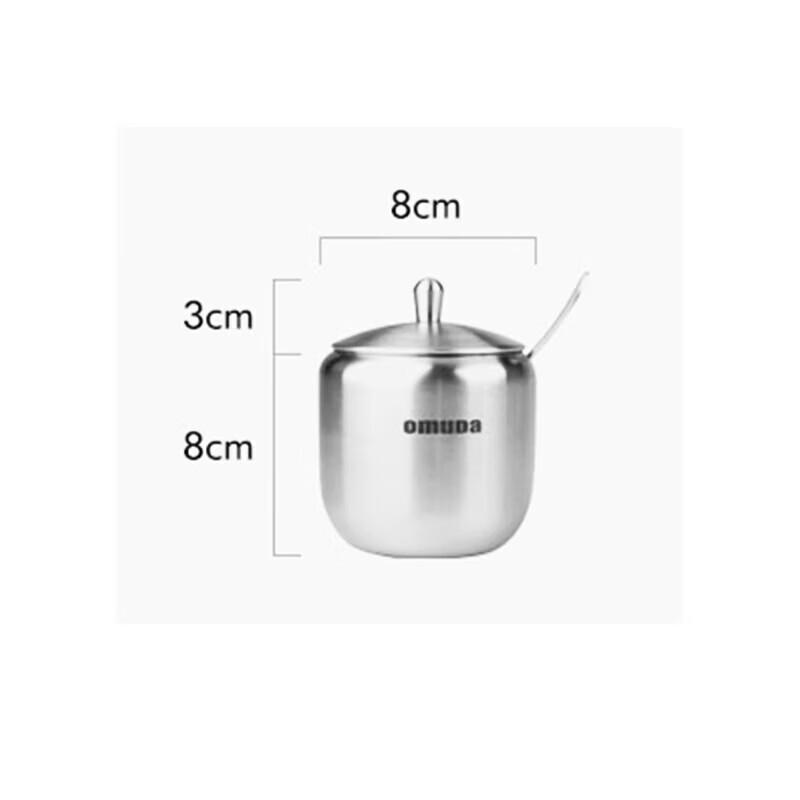 Wykwintny zestaw pojemników na przyprawy ze stali nierdzewnej