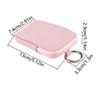 With Ring Buckle PU Leather Coin Purse Waterproof Change Pouch with Keychain Portable Key Bag  Card