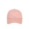 New Arrival: Bow Embroidery Women's Wide Brim Baseball Cap with Face-Shielding Duckbill