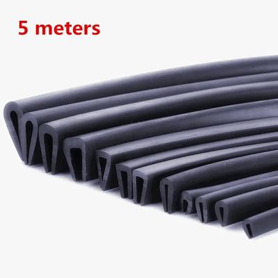 5Meter U Shaped Rubber Sealing Strip Edge Trim Automobile Door  Guard For Glass Metal Wood Panel Board Sheet Cabinet