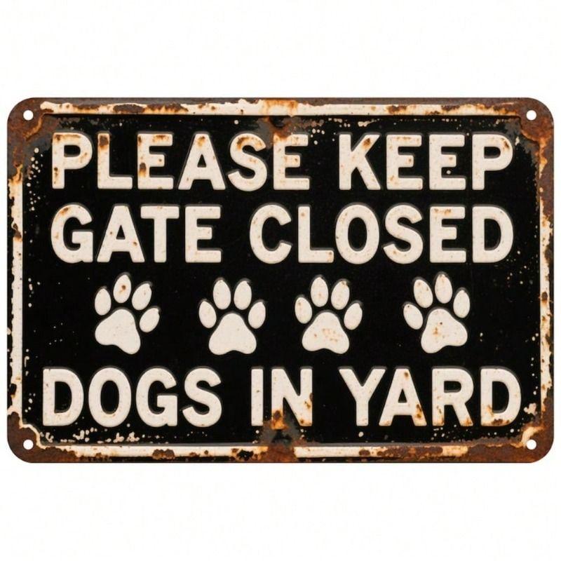 Vintage Metal Painting for Living Room Kitchen Studio Garage Wall Decor