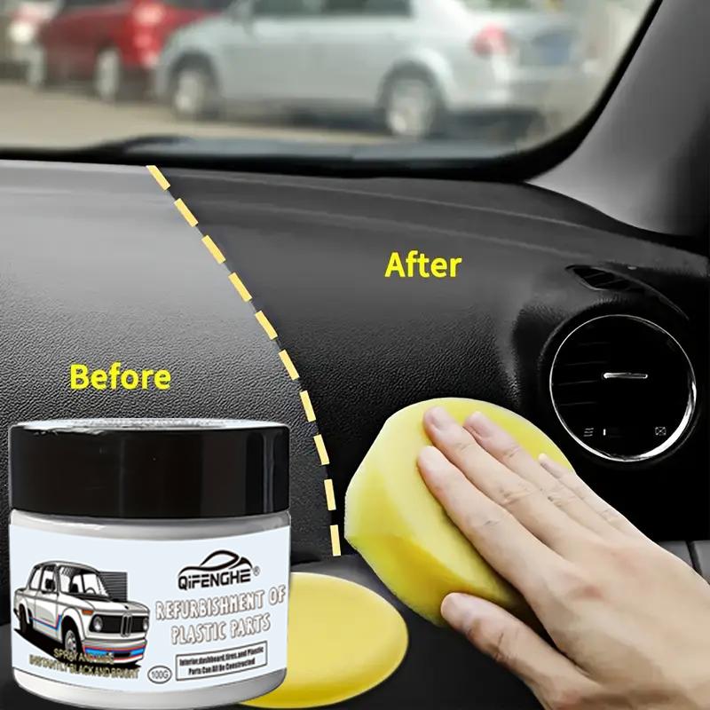 Car Plastic Polishing Wax, Maintenance Care Agent, Tires Prevent Cracking and Aging, Restore Interior/seat Gloss