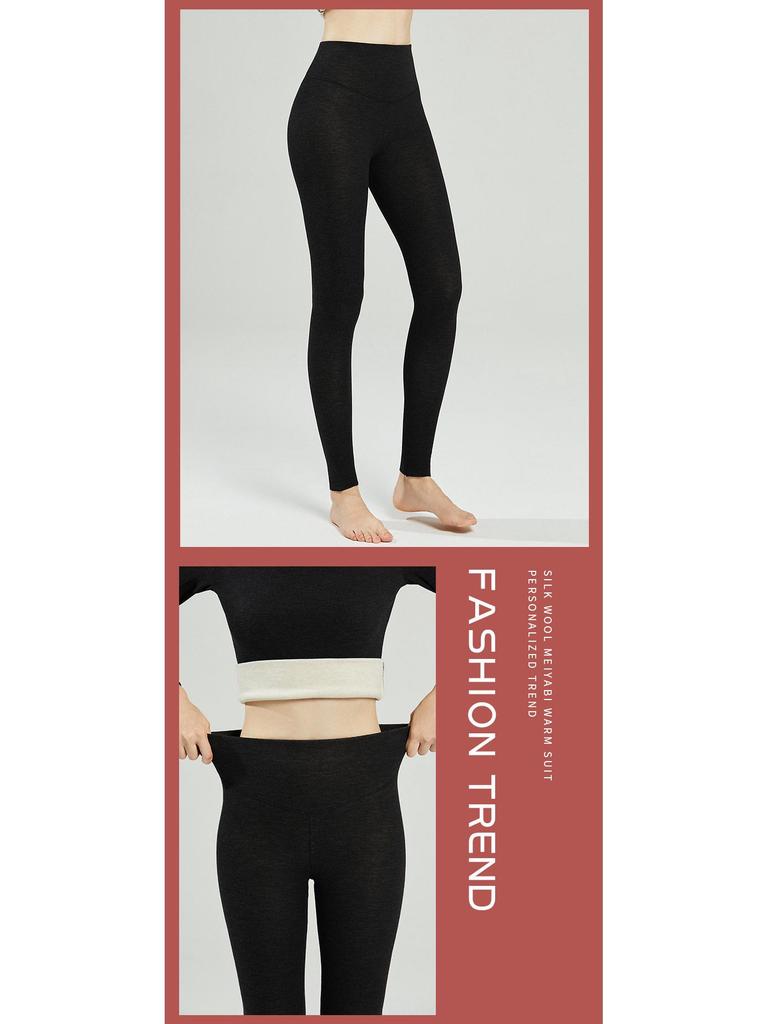 Women's High Waist German Velvet Cashmere-Lined Leggings - Slimming, Warm, Autumn/Winter Outerwear