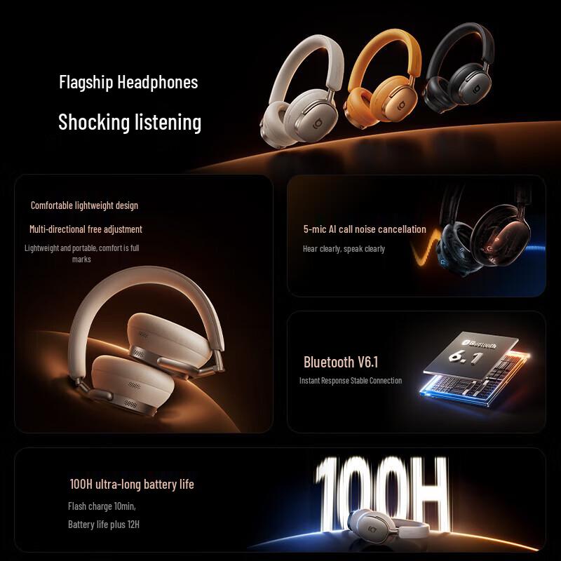 Baseus Inspire XH1 Active Noise Cancelling Bluetooth Gaming Headset
