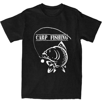 Carp Fishing T Shirt Leisure T Shirts Short-Sleeve Streetwear Tshirt Summer Cotton O-Neck Oversized Tees