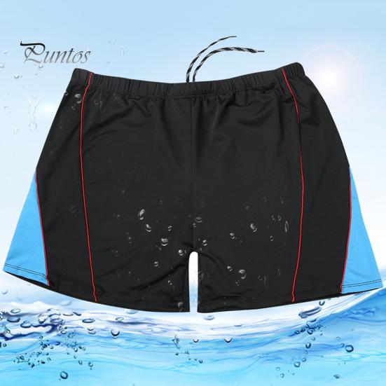 Trunchi de înot pentru bărbați, cu cordon, talie elastică, uscare rapidă, slim fit, mărime mare, culoare contrastantă, boxeri pentru baie, surfing, sporturi acvatice, pantaloni scurți de înot