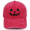UV Protection Embroidered Pumpkin Hat Breathable Sunshade Cap Fashion Halloween Baseball Cap  Party