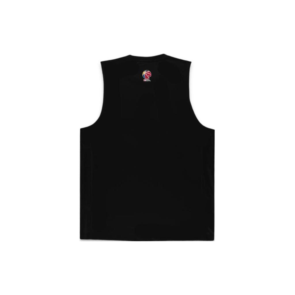 Li Ning CBA Series Professional Basketball Jersey Guangdong Team Logo Print Quick-Dry Moisture-Wicking Men jerseys Black AVST153-1