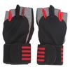 Half Finger   Cycling Protective Gloves AntiSlip Brthable   Gloves(Red )