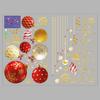 1PCS Merry Christmas  Ball Wall Casement Casement Stickers Christmas Wall Sticker Kids Room Wall Decals Merry XMAS Home Decor