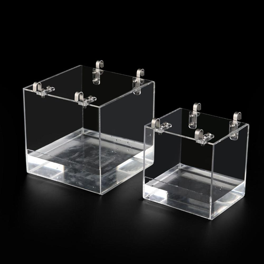 Haustier Kanarienvogel Hängend Tragbar Dusche Acryl Vogelbad Vogelbad Käfig Papagei Badewanne Badekasten