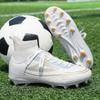 Unisex High-top Soccer Shoes for Adult Students with The Option of Studded or Long Studs Available In 4 Colors Sole Spikes