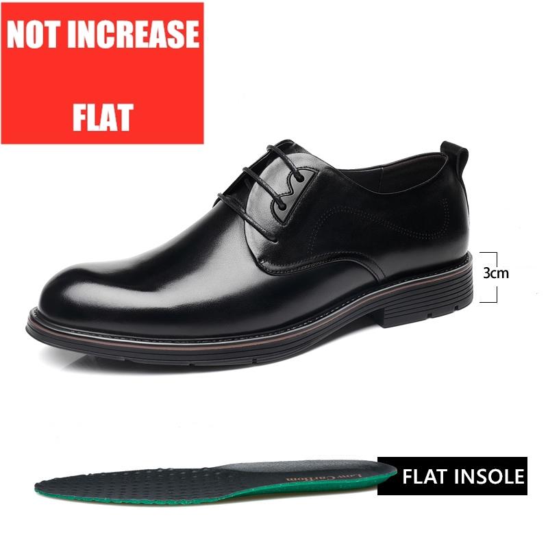 

Fashion Derby Shoes Men Height Increase Insoles 6cm/8cm Elevator Shoes Taller Heel Lift Brand Genuine Leather Sneakers Men Platform Shoe 38