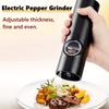 1PCS Electric Salt And Pepper Grinder With Adjustable Coarseness Refillable Mill Battery Powered Kitchen Automatic Gadget