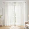 1 Panel Sheer Lace Curtain, Vintage Floral Lace Curtain with Rod Pocket, Light Filtering Window Curtain Panel for Living Room Bedroom Window Closet