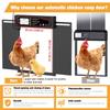 Automatic chicken coop door, hand-protection function, large-sized LCD display, timing mode and light sensor, solar-powered automatic operation