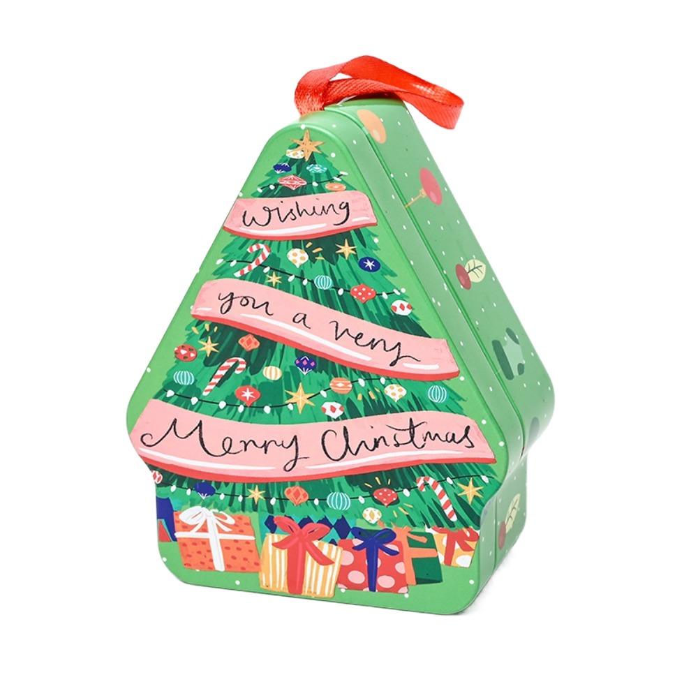 New Tinplate Christmas Tin Box Multii Style Santa Claus Chocolate Can DIY Storage Jar Jewelry