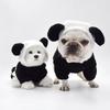 Cute Dog Cosplay Panda Winter Clothes Fleece Ear Hoody Pullover Warm Coat Costume For Small Pet Chihuahua Puppy Lovely Jacket