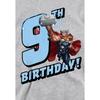Marvel Childrens/Kids Thor Heather 9th Birthday Hoodie