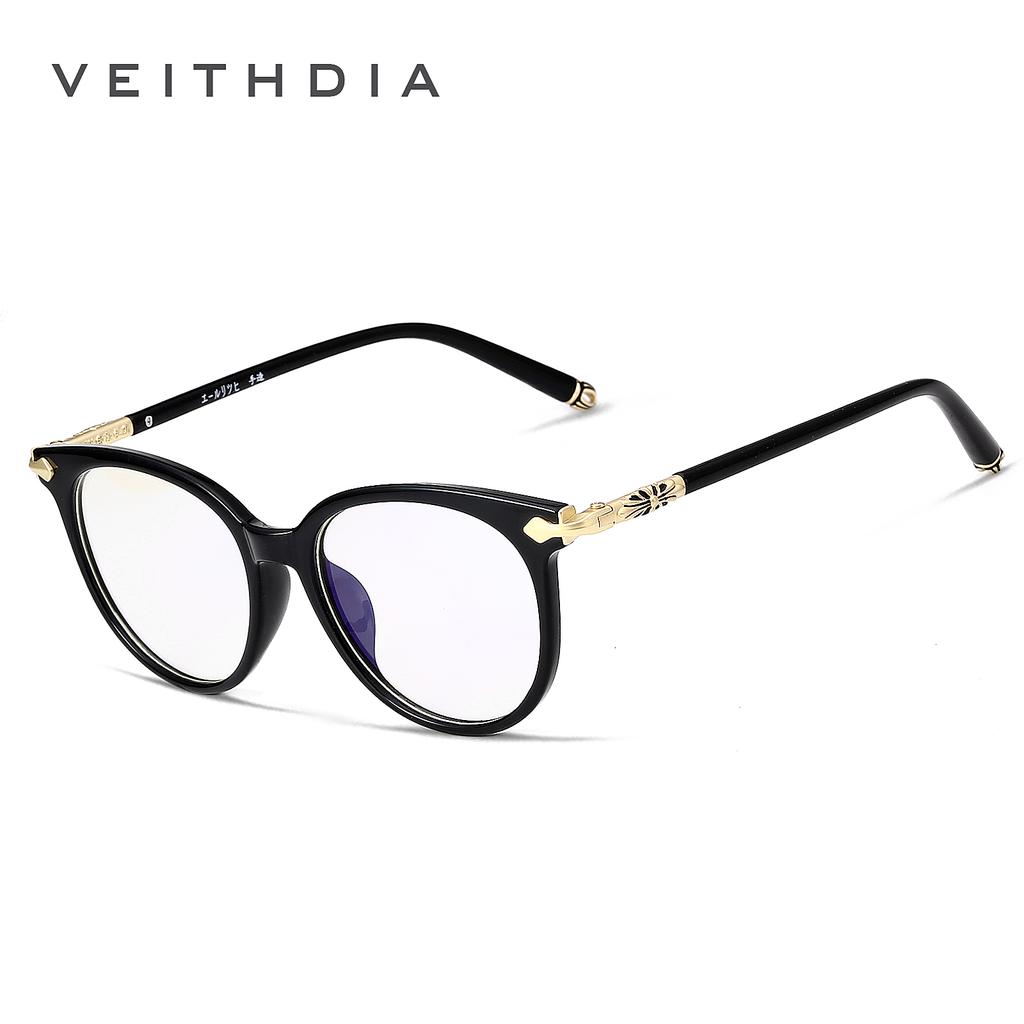 Veithdia Unisex Fashion  Eyeglasses Frame Vintage Clear Lens Glasses Optical Spectacle Frame V8003