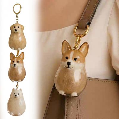 Dog Hair Storage Cute Pendant Keychain Bag Ornament,Creative Cartoon Pet Hair Pendant