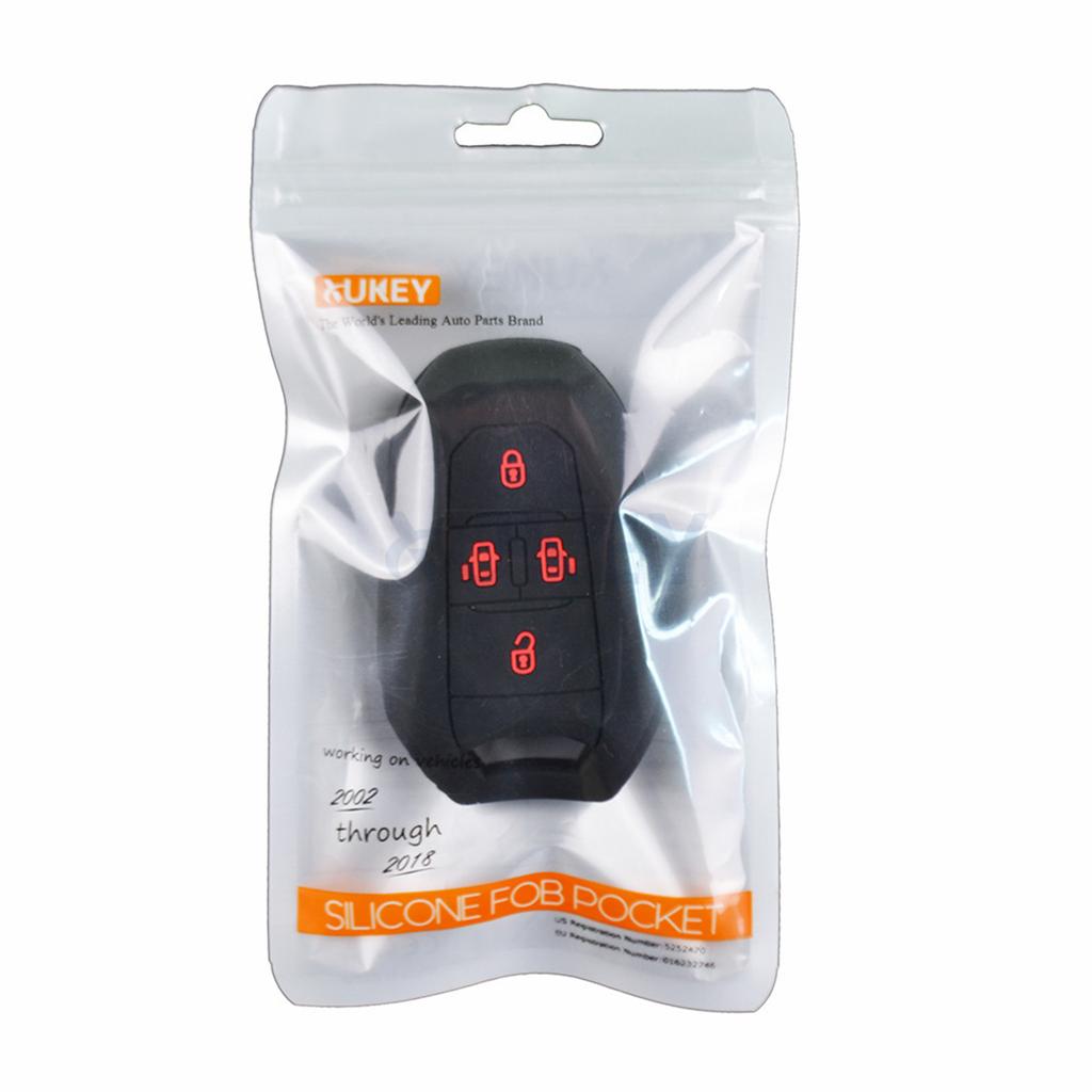 Silikon Autoschlüsselgehäuse Fernbedienungsgehäuse Abdeckung für Peugeot Traveller Expert Jumpy Dispatch SpaceTourer 2016-2019 Keyless Protector
