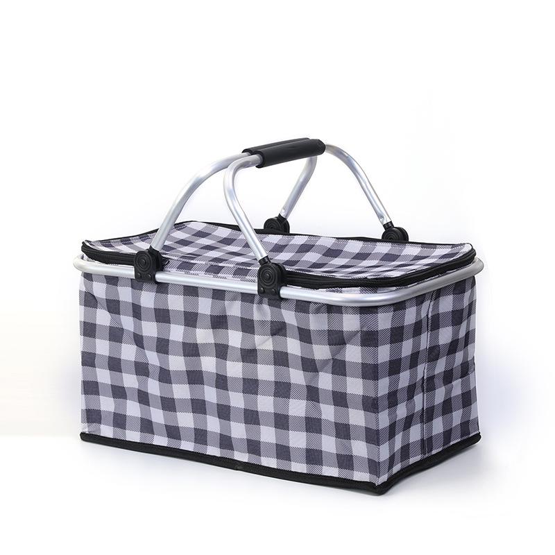 Isolierter Faltbarer Picknick- & Einkaufskorb - Outdoor, Camping, Takeaway-bereit
