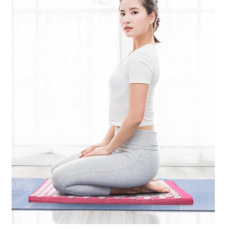 Acupressure Yoga Mat & Pillow Set for Massage & Therapy