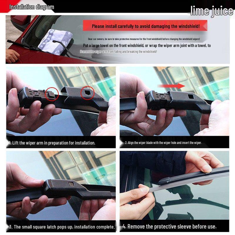 Compatible Wiper Blades for Dongfeng Fengshen AX7, AX5, AX4, AX3, Yixuan E70, H30, A60, A30, S30, L60