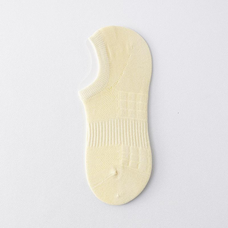 Female Summer Thin Non Slip Do Not Fall with Net Eye Shallow Mouth Invisible Short Cotton Socks