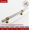 12 Pcs Modern Zinc Alloy Black Gold Door Handles Kitchen Cabinet Handles Solid Drawer Knobs Fashion Furniture Handle Hardware