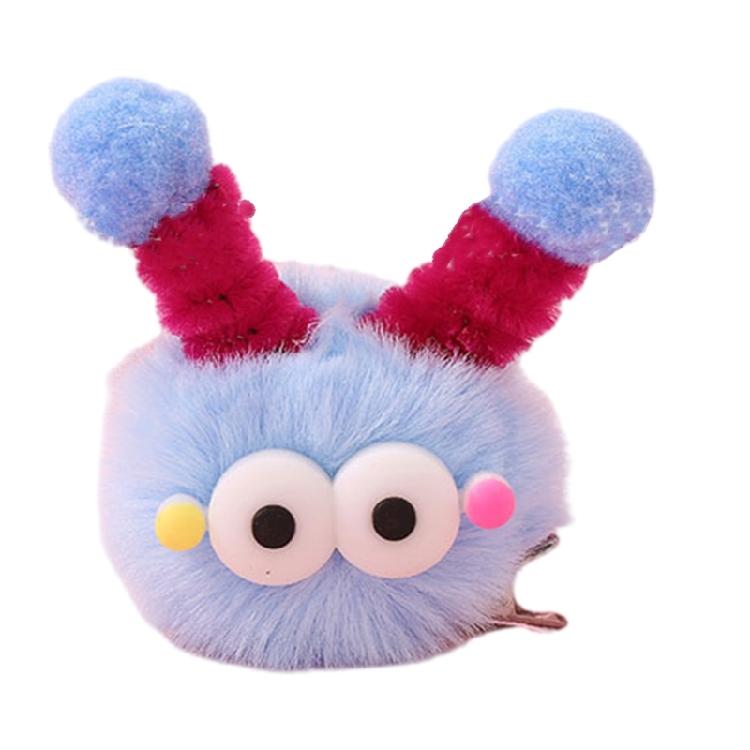 Plush Duckbill Hairpin for Women Girls Furry Plush PomPoms Designs for Birthday Parties and Various Celebration