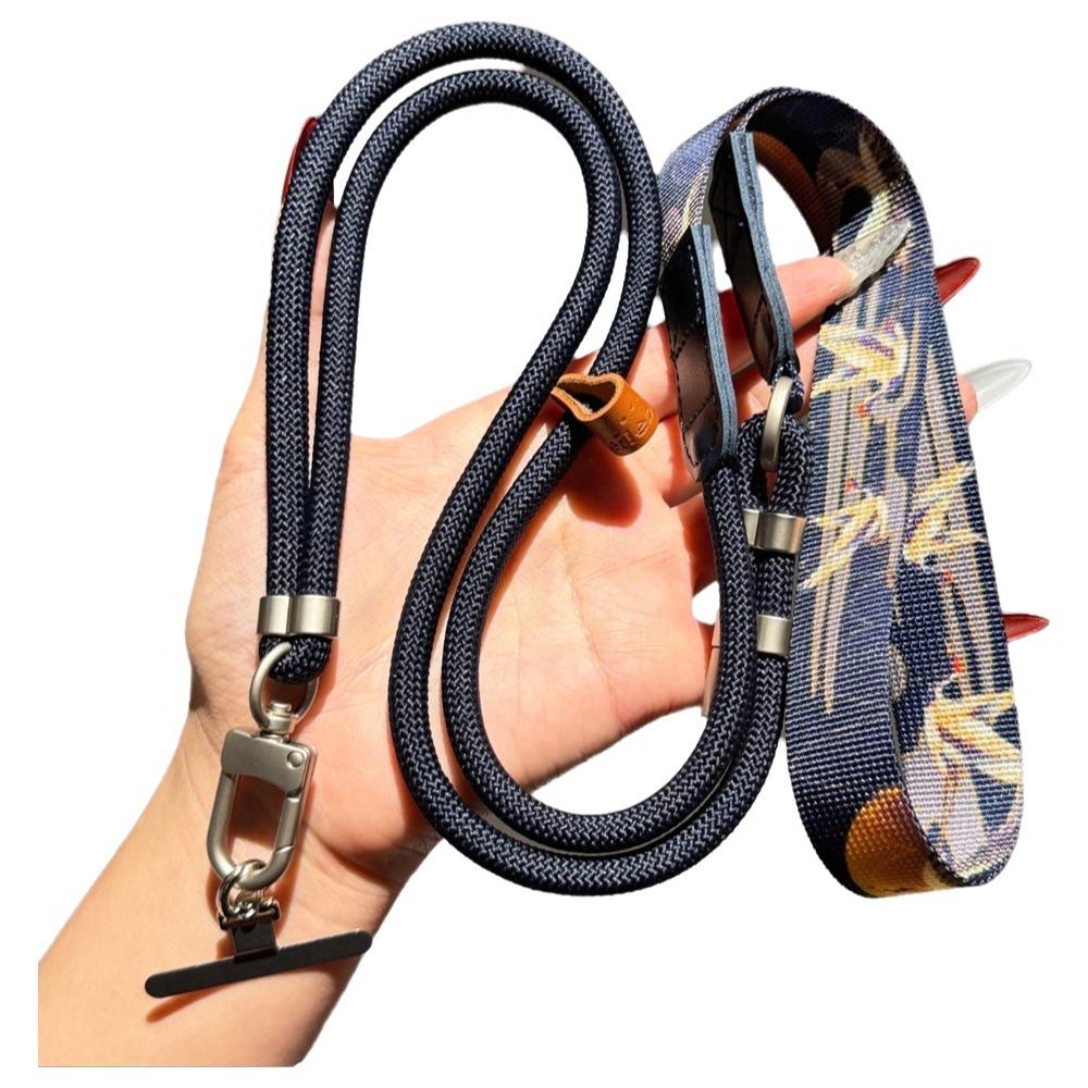 Metal Hook Phone Lanyard 360 Degree Rotation Long Hanging Rope  for Phone Case